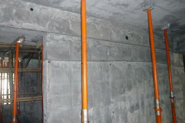 Effect after aluminum formwork removal.